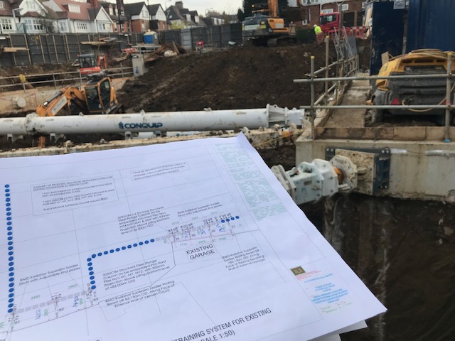 Engineering drawing reviewed on site against the works below